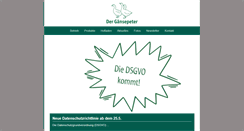 Desktop Screenshot of gaensepeter.de