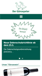 Mobile Screenshot of gaensepeter.de